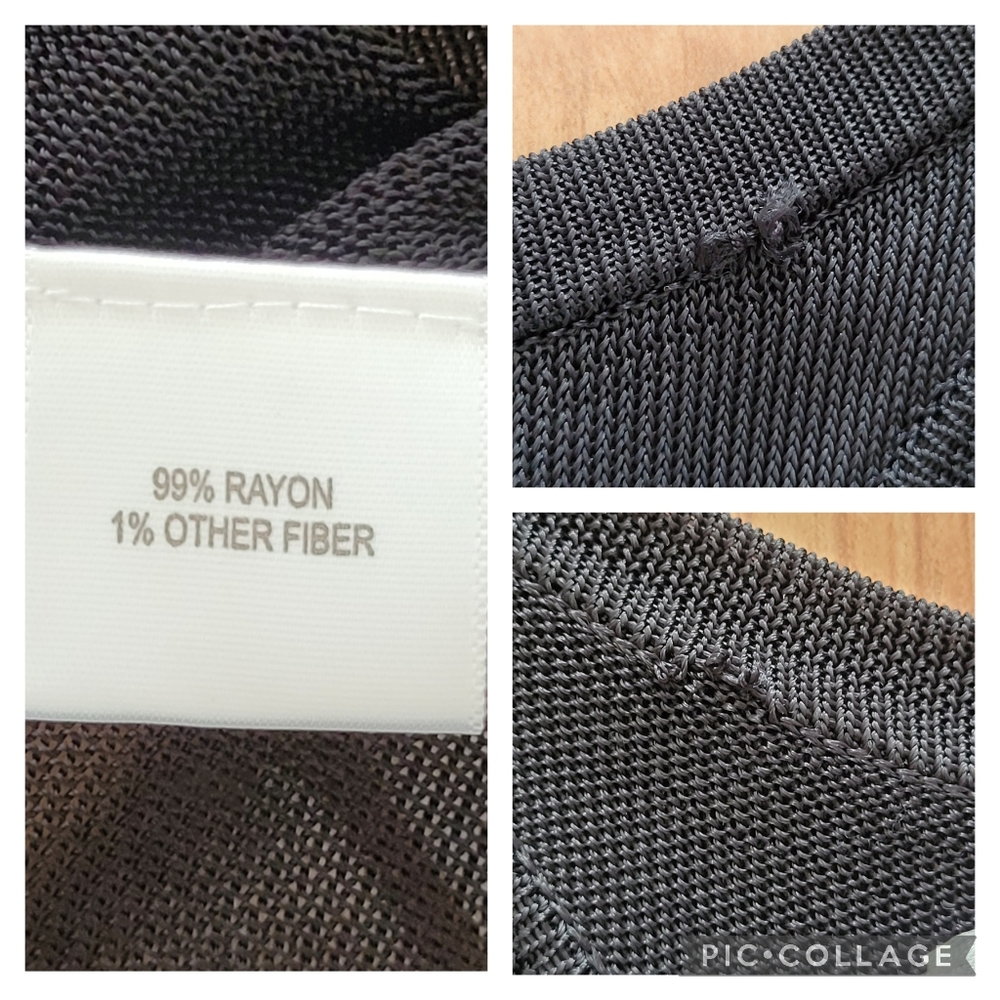 A.L.C. Dress Sz XS Black Maxi Long Racerback Stretch Rayon Knit Partially Lined - Picture 11 of 16
